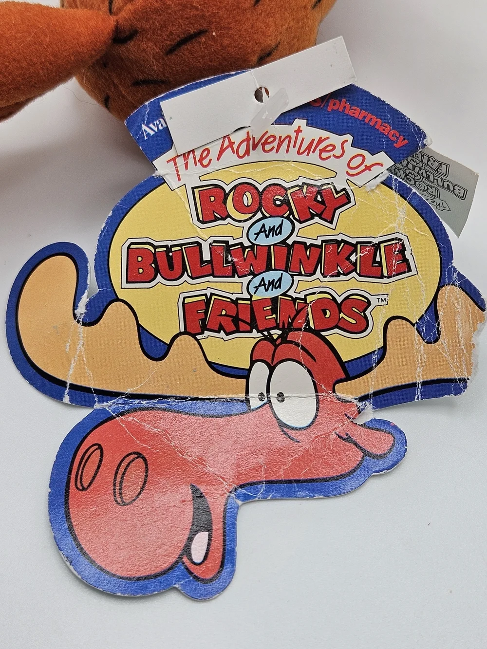 NEW VINTAGE Bullwinkle J Moose Plush Wossamotta U. STUFFINS Plush 9